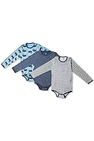 CARE LABEL Bodies de Manga Larga Unisex Bebés, Pack de 3, , 9-12 Meses