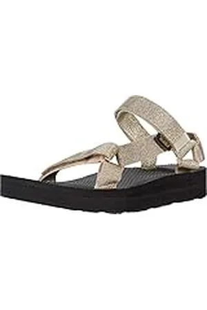 Teva Midform - Sandalias de cuña universal para mujer, Beige ( metálico), 40 EU