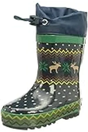 Playshoes Botas de Goma Forradas, Botas de lluvia Unisex niños, , 32 EU