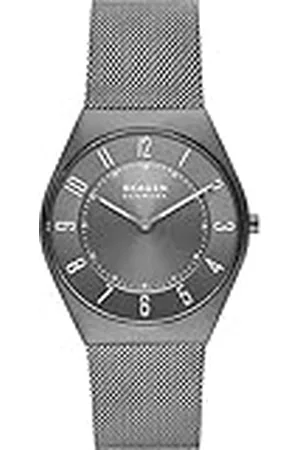 Skagen Grenen reloj para hombre, movimiento de cuarzo con correa de acero o piel, , 37MM