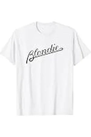 Blond Amsterdam Script Logo Vintage Band Camiseta