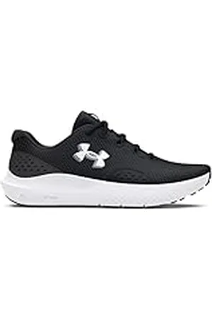 Under Armour UA Charged Surge 4 Zapatos de deporte para hombre, ligeras y transpirables deportivas de hombre, color negro/gris antracita/blanco
