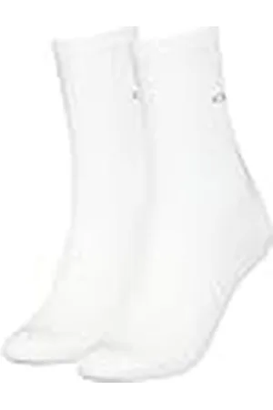 Calvin Klein Sock 2 Pack, (White), Talla única (Pack de 2) para Mujer