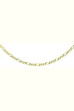 Amazon Cadena Estilo Fígaro de Plata de Ley Bañada en Oro, 46 cm