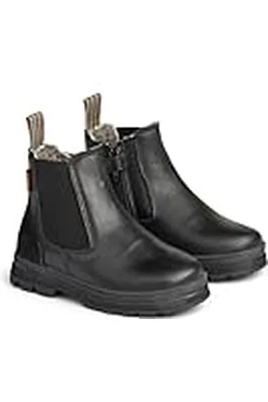 WHEAT Chelsea-Botas de Invierno para niños, Unisex, 90% Piel, 10% Ante Transpirables, Resistentes al Agua, Zapatos para Nieve, , 25 EU