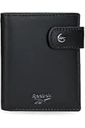 Reebok Switch Cartera Vertical con Cierre de Clic 8,5x10,5x1 cms Piel