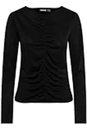 Pieces® Pcanora LS Ruching Top BC Camiseta de Manga Larga, , M para Mujer