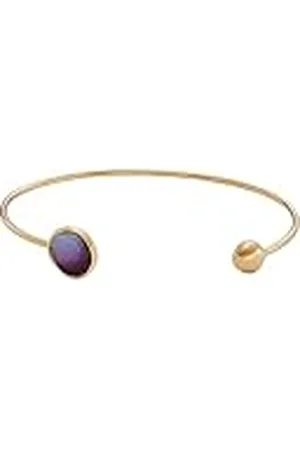 Skagen Pulsera Para Mujer Sea Glass, Longitud: 165mm, Ancho: 10.8mm Pulsera Dorada De Acero Inoxidable, SKJ1688710