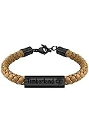 Timberland BAXTER LAKE TDAGB0001801 - Pulsera para hombre de acero inoxidable y piel , longitud: 18,5 cm + 2,5 cm, Eine Grösse, Acero inoxidable Cuero, No es una piedra preciosa