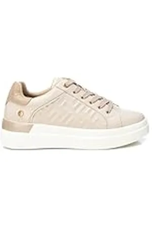 Xti Zapatilla Mujer Beige - Calzado Cómodo y Versátil - Moda Casual - Modelo 14295403 (Talla 40)