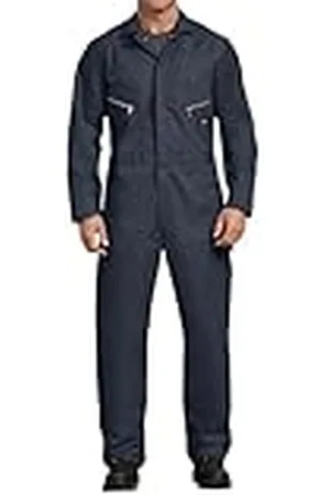 Dickies Mono de Lujo Overol de utilidades de Trabajo, Color Azul Marino Oscuro, L (Alto) para Hombre