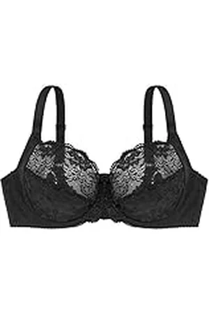 Dorina Philippa Sujetador con Aros para Mujer - Microfibra Jacquard con Detalles de Encaje, Alas U y Elástico Picot Brillante, con Lazo de Satén, Nude