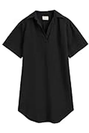 GANT Rel SS Linen Caftan Vestido, Ebony Black, 36 para Mujer