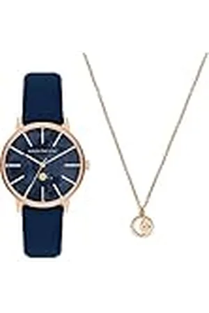 Armani Exchange Reloj Análogico-Digital para Mujer de Automático con Correa en Poliéster AX7149SET
