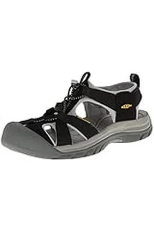 Keen Venice H2, Sandalias Mujer, Black/Neutral Gray, 35 EU