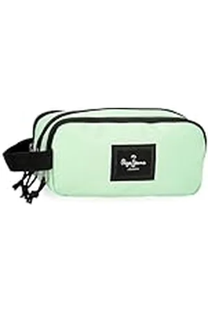 Pepe Jeans Aris Colorful Estuche Triple Verde 22x10x9 cms Poliéster by Joumma Bags