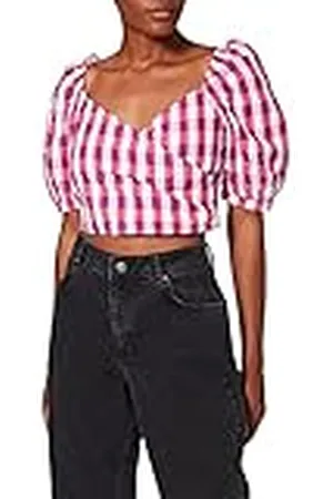 NA-KD Puff Sleeve Wrap Blouse Blusas, , 40 EU para Mujer
