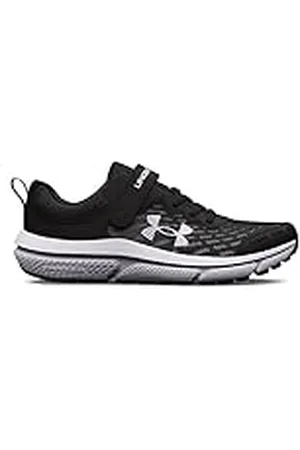 Under Armour Ua Bps Assert 10 Ac, Zapatillas para correr Niños, Black/White/White, 34 EU