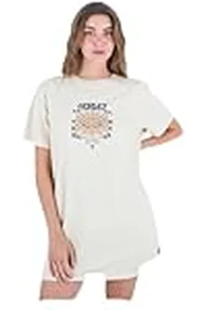 Hurley Vestido Estilo Camiseta Vortex Informal, , XS para Mujer