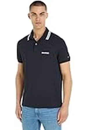 Tommy Hilfiger MONOTYPE Badge REG Polo MW0MW33583 Polos de Manga Corta, , M para Hombre