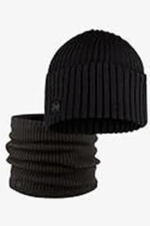 Buff ® Dúo Pack Knitted Gorro Rutger Graphite y Knitted & Fleece Braga de Cuello Rutger Graphite Talla única Adulto