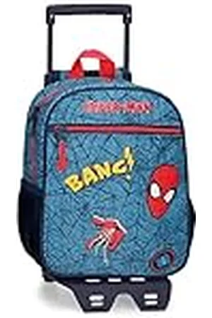 Marvel Spiderman Denim Mochila Pequeña con carro 23x28x10 cms Poliéster 6,44L