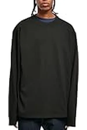 Urban classics Manga Larga de Gran tamaño Ultra Pesada Camiseta, , XXL para Hombre