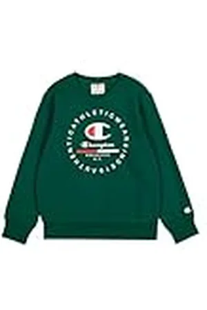Champion Legacy Graphic Shop B (306838) -Ultra-Light Soft Compact Powerblend Fleece Crewneck Sudadera Deporte Mujer, , 3-4 años para Niños