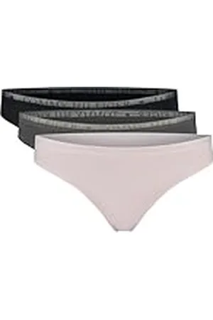 Tommy Hilfiger Pack de 3 Braguitas Tipo Tanga para Mujer, Multicolor (Pearly Pink/Dark Ash/Des Sky), L