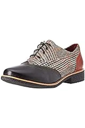 LAURA VITA Cocralieo 03, Zapatos de Cordones Derby Mujer, Noir Noir, 37 EU