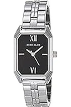 Anne Klein Reloj de Vestir AK/3775BKSV, Negro Plata