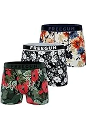 Freegun Calzoncillos bóxer para Hombre, Transpirables y ultrasuaves (Juego de 3), Talla XL
