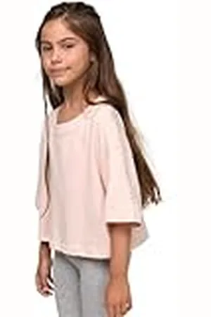 Urban classics Uck1555-girls Short Kimono tee Camiseta, Rosa, 134-140 para Niñas