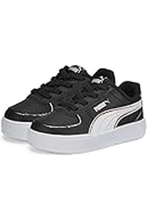 PUMA Caven Home School AC Inf, Zapatillas Unisex bebé, Multicolor Black White-High Risk Red, 26 EU