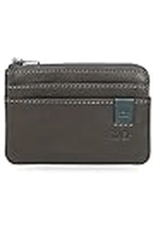 Adept Max Monedero Gris 11x7x1,5 cms Piel
