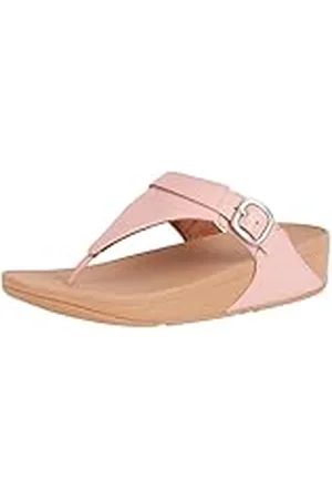FitFlop Lulu Adjustable Leather Toe-Post Sandals, Sandalia Mujer, , 39 EU