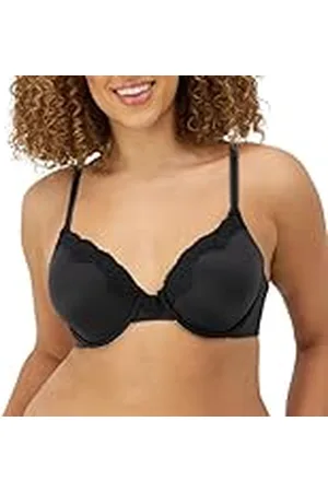 Maidenform Comfort Devotion-Underwire Camiseta, Opaco, Negro, Talla Alemana: 80C (Herstellergröße: 36C) para Mujer
