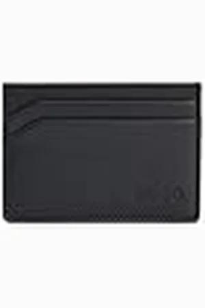 HUGO BOSS HUGO Tarjetero de Piel para Hombre con Logotipo en Relieve, , Talla única, Moderno