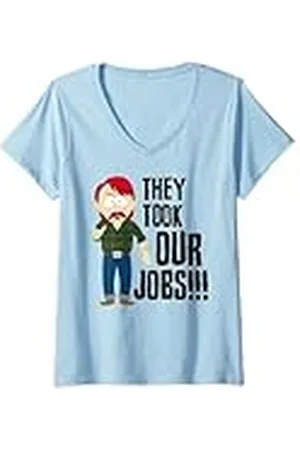 South Park Mujer se llevaron nuestros trabajos!!! Darryl Weathers Cita Camiseta Cuello V