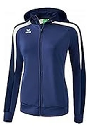 Erima GmbH Liga 2.0 Chaqueta de Chándal con Capucha, Mujer, Azul (New Navy/Dark Navy) / Blanco, 48