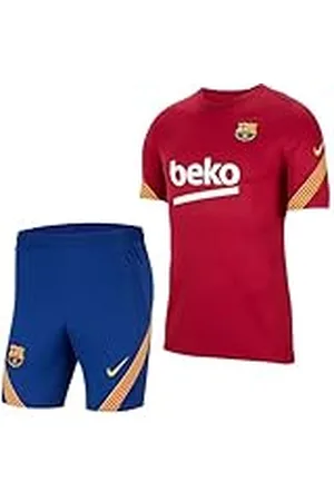 Nike FC Barcelona Temporada 2020/21-FCB Y NK BRT STRKE Top SSCD6029-621 Camiseta, Niño, Noble Red/Noble Red/Amarillo/Amarillo Full spon-plyr, M