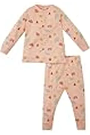 DeFacto Pijamas para niñas, pijamas acogedores para bebés dulces, pijamas cómodos para niñas, pijamas acogedores para bebés en conjunto de pijama para niñas