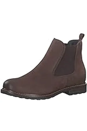 Tamaris Mujer Botines, señora Botas Chelsea,Botas,Medias Botas,botín,Bota de Deslizamiento,Plano,Chocolate Nub.,36 EU