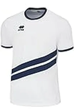 Errea Jaro MC Ad, Camiseta Deportiva Hombre, Blanco Azul, M
