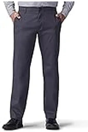 Lee Extreme Motion Flat Front Regular Straight Pant Pantalón de Corte Recto, , 34W/32L para Hombre