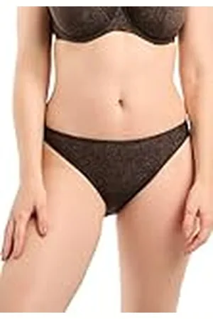 Sans Complexe Traje de baño, Deslizamiento de baño caída, Modelo de reflexión, Mujer, su Malla con Cuidado Dorada Que brillará su Tez por el Agua, 50-52, Negro