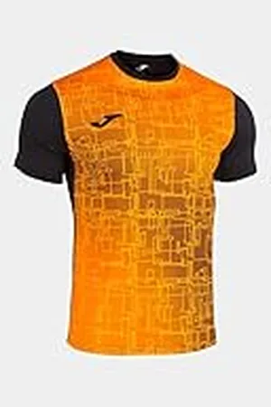 Joma Camiseta Manga Corta Élite VIII Negro Naranja - Niño