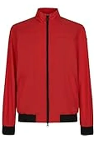Geox M Jharrod Bomber Chaqueta, Color Rojo, 58 para Hombre