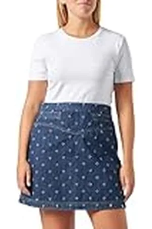 Moschino Minicamiseta con Parte Frontal de Yoke con diseño láser Minifalda, , 40 para Mujer