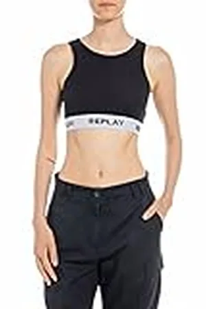 Replay W3782 Camisa Cami, 098 Negro, XS para Mujer